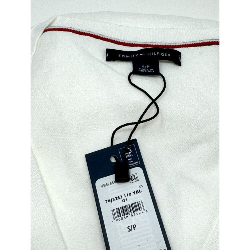 Tommy Hilfiger Women's Regular Fit, V-Neck Sweater, MilkyWay, Size S - Picture 6 of 6